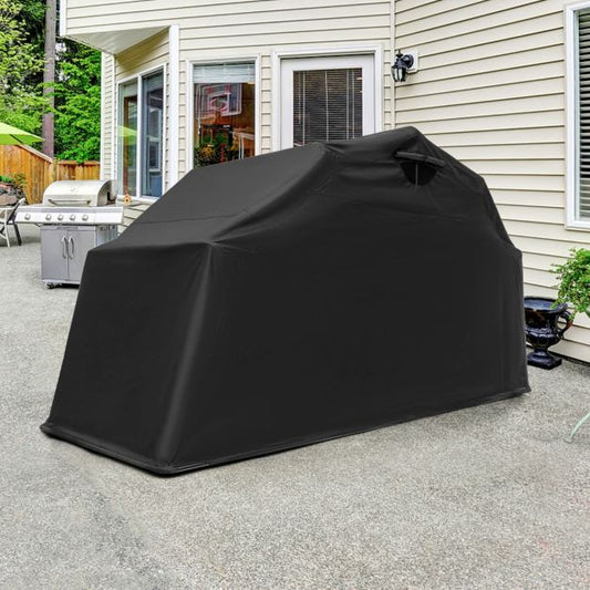 Coast Motorradständer - Robust - Wetterfest - 345 x 137 x 190 cm - Schwarz