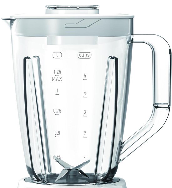 Tefal Blendforce II BL4201 – Mixer – 1,25 l – Smoothie-Mixer – Pulsfunktion – 600 W – Weiß