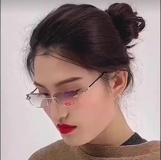 Shine Anti Blue Light Computerbrille 3.00 - Multifokale Displaybrille - Lesebrille für Damen und Herren - inkl. Zubehör