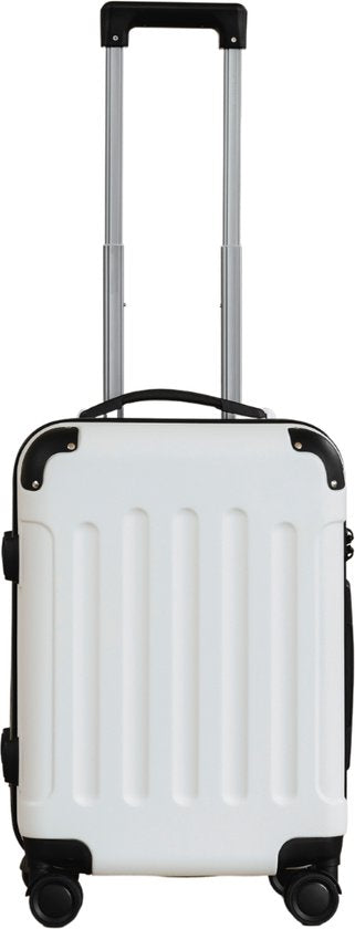 Pathsail - Handgepäck Koffer - Inkl. TSA-Schloss & Spinner-Räder - ABS - 40L x 55CM - Weiß