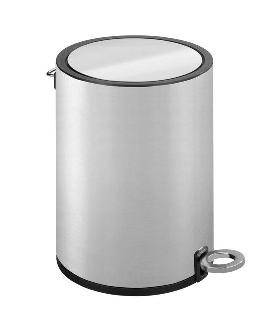 Treteimer aus Edelstahl, glänzend, 3 l, Easy-Close. Abfallbehälter, Mülleimer