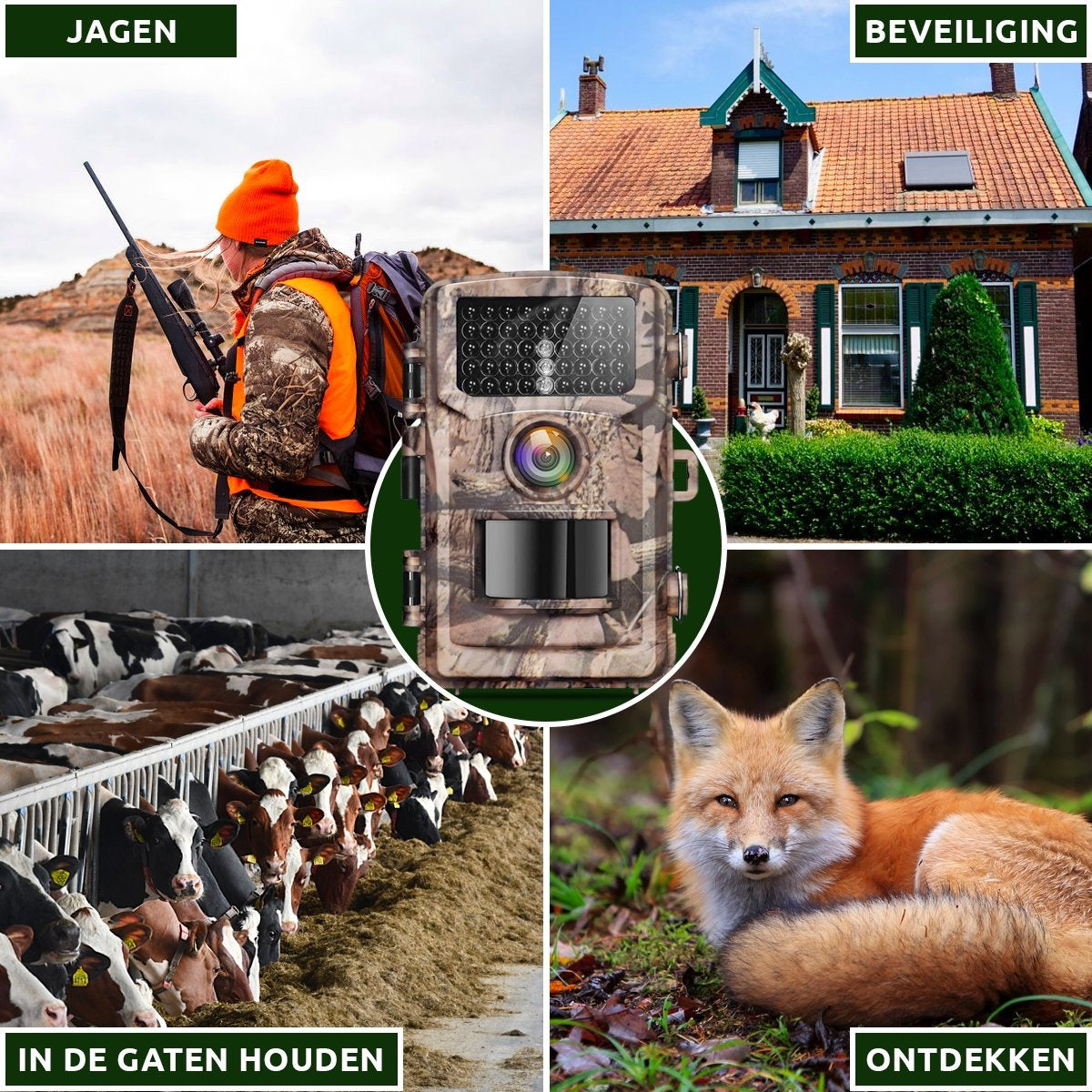 AyeCam Wildtierkamera - Drahtlos - Wildtierkamera mit Nachtsicht - Infrarotkamera - inkl. 32 GB SD-Karte