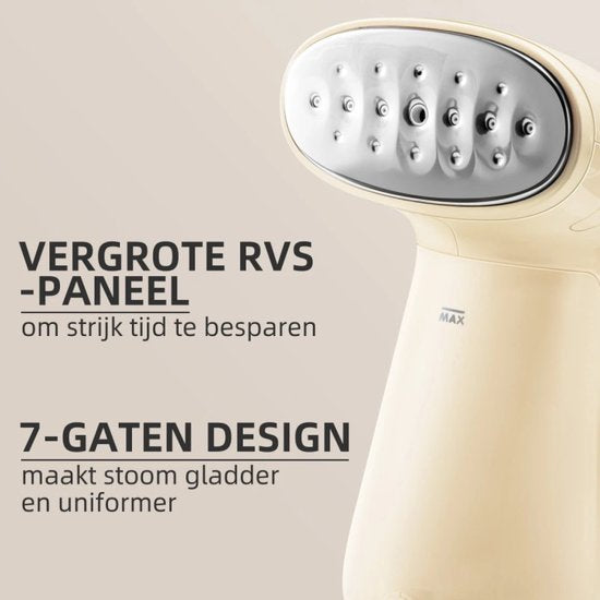 Bear Kleiderdampfer 1300 W – Tragbarer Handdampfer mit Aroma-Option – 230 ml Tank – Schnelle Aufheizung & kräftiger Dampf – Für alle Stoffe