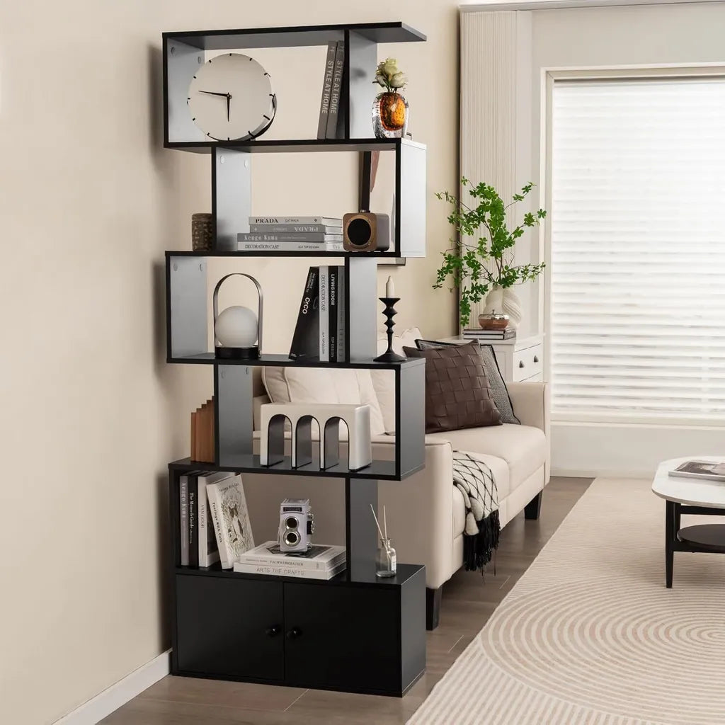 Cost - Bücherregal - Holz - Schwarz - 70x23x183 cm