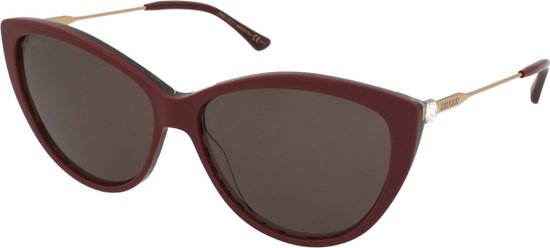 Jimmy Choo RYM/S BURGUNDY ANIMALIER 60/15/145 Damen-Sonnenbrillen