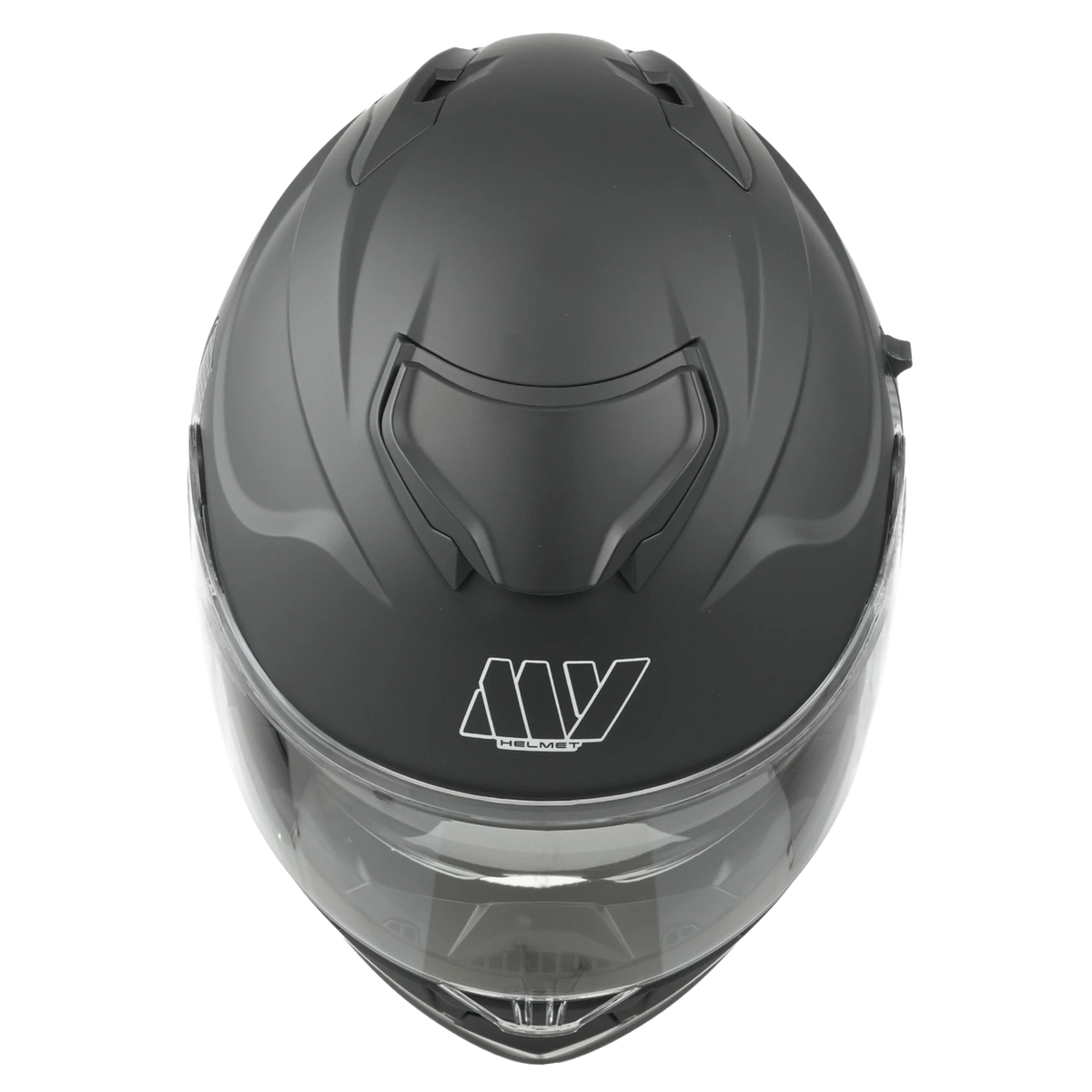 MY Flip-Up-System-Motorradhelm – ECE 22.06-zertifiziert – Größe M – Mattschwarz und Silber – ABS