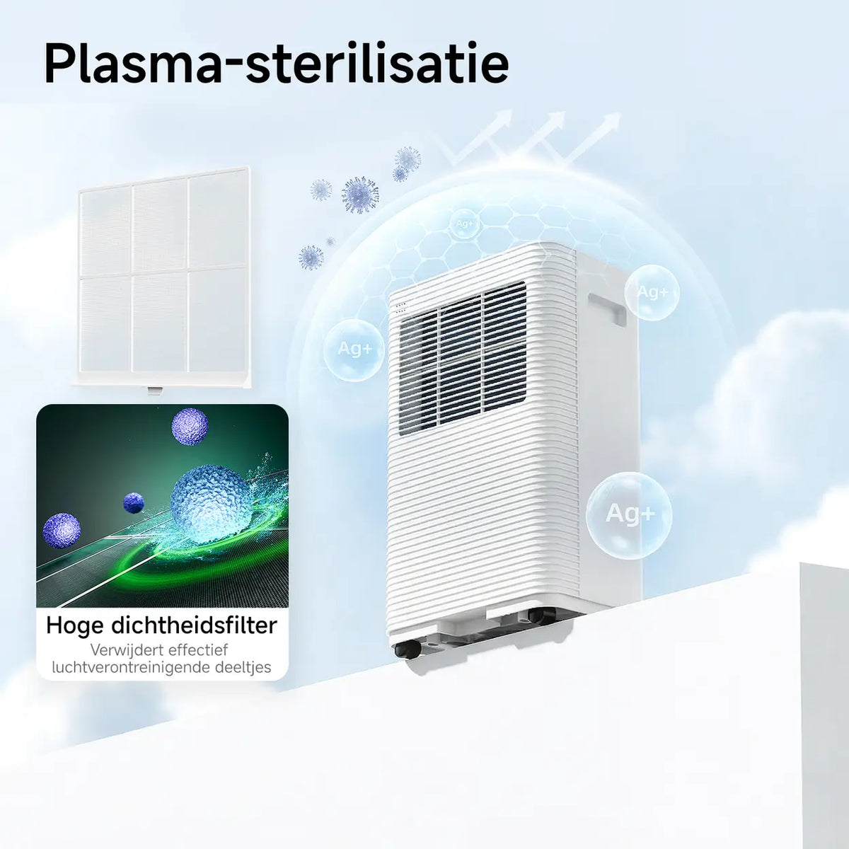 VINO Smart-Luftentfeuchter – 12 l/Tag – WLAN – 1,8-l-Tank – weiß
