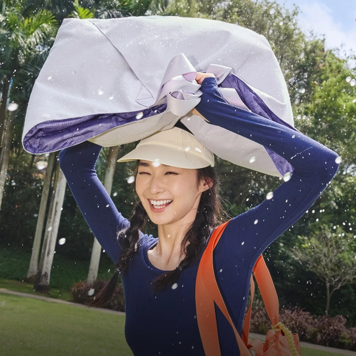 Beneunder LC168 Faltbare Tragetasche – Lila – 35 l, ausziehbar, ultraleicht 220 g