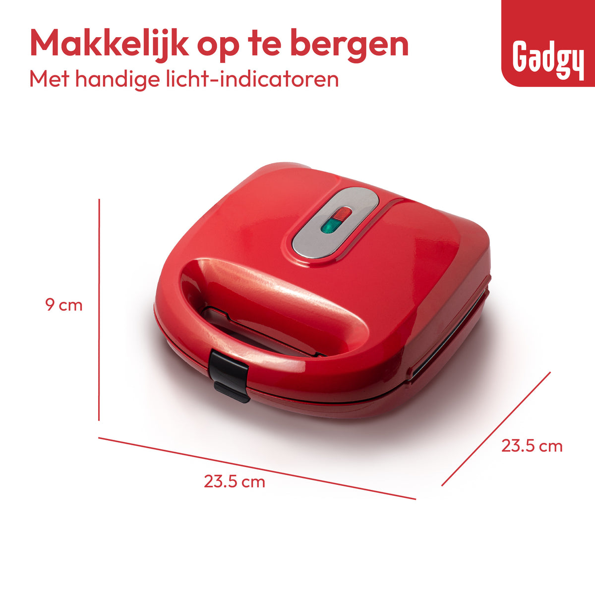 Gadgy Toasti-Gerät - Waffeleisen - Grillgerät - 3 in 1 - austauschbare Platten - Toasti-Eisen - 800 Watt