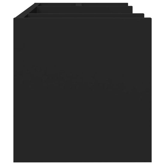 vidaXL – Schreibtisch – Ablage – 44,5 x 24 x 25 – cm – bearbeitet – Holz – schwarz