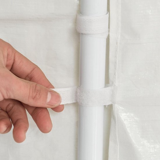 Partyzelt mit Seitenwänden - 3x6M - Weiß