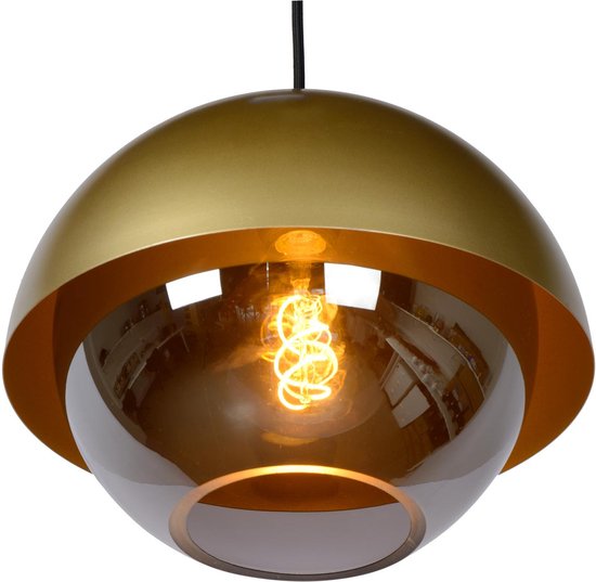Lucide COOPER – Hängeleuchte – Ø 30 cm – 1xE27 – Mattgold / Messing