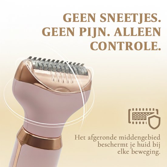 Ladyshave für Frauen - 4 in 1 Rasierer - Achseln - Beine - Nasentrimmer - Augenbrauen - Nase - Zeri