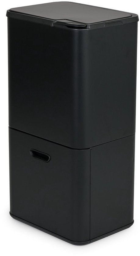 Umuzi Cleaning Mülleimer – 70 Liter – Schwarz – Mülltrennung – 41,5,5 × 31,4 × 77,8 cm