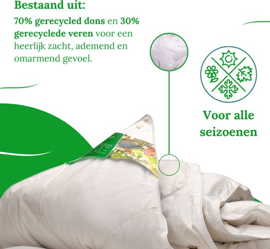 Ten Cate NextLife Bettdecke - Bettdecke 140 x 220 - Bettdecke - Bettdecken - Daunenbettdecke - 4-Jahreszeiten-Bettdecke 140x200