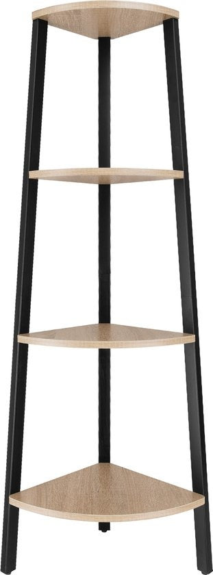 tectake - Eckkleiderschrank Newbridge 34x34x125cm - hellbraun - 404774