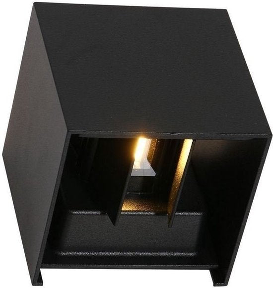 Wandleuchte Muro 3098ZW Schwarz – Modern – Kunststoff, Metall – Kompakte Abmessungen 11 x 11 x 11 cm – Steinhauer