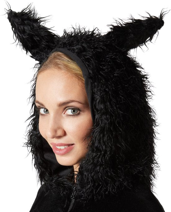 dressforfun - Damenkostüm schwarze Fledermaus - L - Kostüm Karneval - Halloween - Verkleiden - Partykleidung - Karnevalskleidung - Party - Partykleidung
