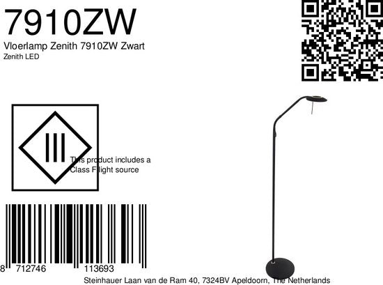 Stehlampe Steinhauer Zenith LED – Schwarz