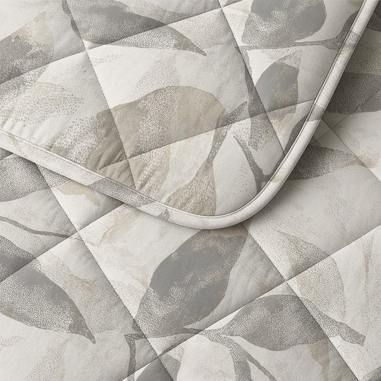 Sleeptime® 2-in-1-Bettdecke ohne Bezug „Misty“ – waschbare Bettdecke – 200 x 220 – Beige/Grau