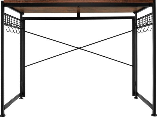 tectake - Paterson Klapptisch 102x51x77cm - dunkelbraun - 404660