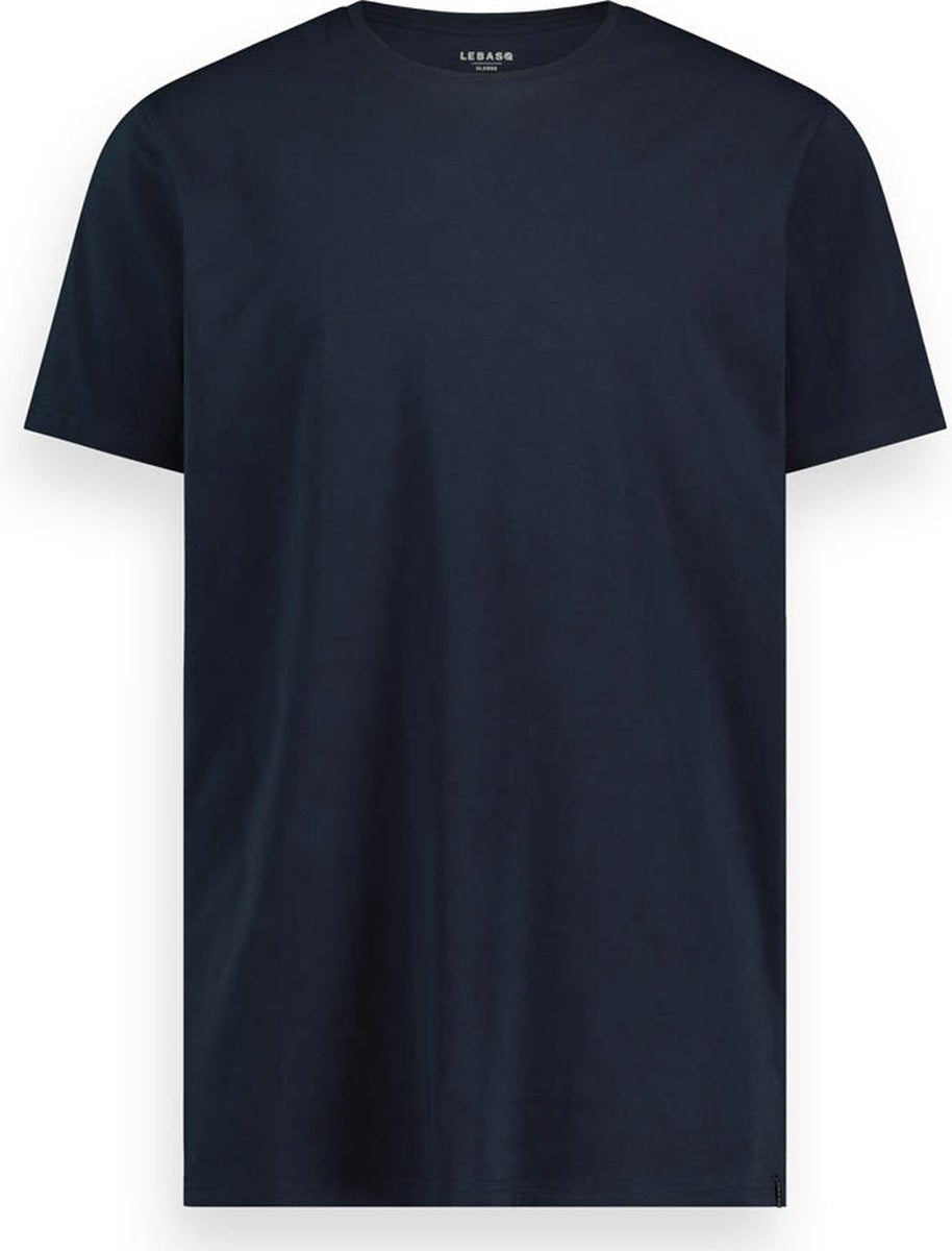 LebasQ T-shirt 3er-Pack - Regular Fit, Stretch-Baumwolle - Schwarz - Größe M