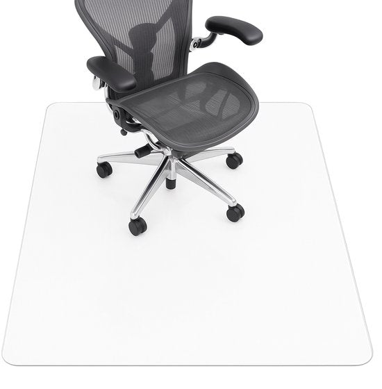 Bodenschutzmatte für Bürostühle - PVC - schallabsorbierend - für harte Böden - 120 x 90 cm - Transparent