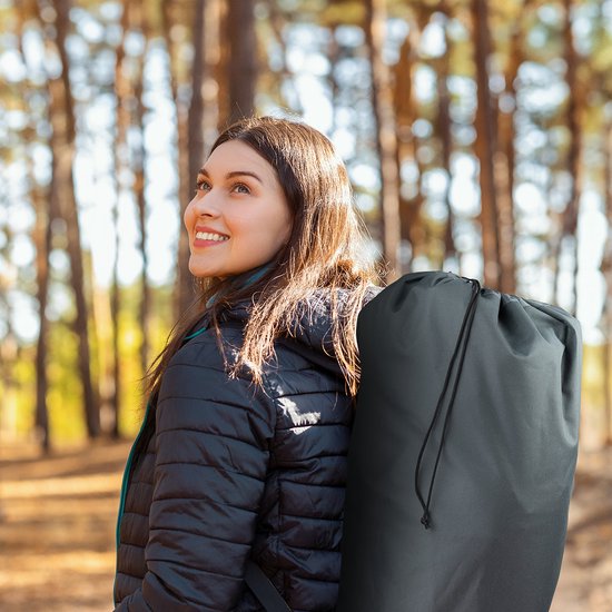 TRVLMORE Campingstuhl - XL - Zusammenklappbar - Inkl. Tragetasche - Campingstuhl - Schmetterlingsstuhl - 150 kg Belastbarkeit - Grau