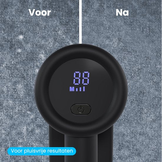 Auronic Elektrischer Fusselentferner Pro - Fusselentferner - Wiederaufladbar - LED-Anzeige - 3 Stufen - Entblätterer - Schwarz