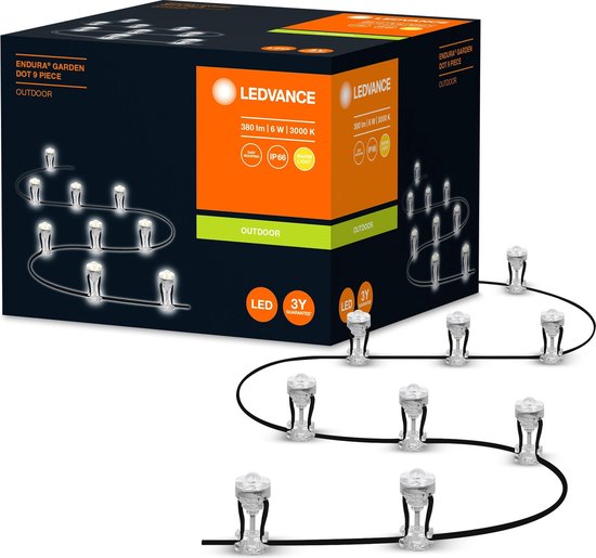 LEDVANCE Gartenbeleuchtung LED: für Boden, ENDURA GARDEN DOT / 6 W, 22-...24- V, Abstrahlwinkel: 33, Warmweiß, 3- K, Gehäusematerial: Polycarbonat (PC), IP65
