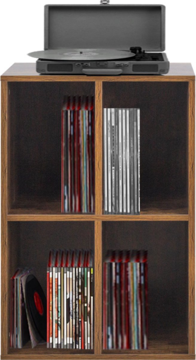 VDD Vinyl Wish - Plattenkoffer - Braun - 74.5x37x44.5