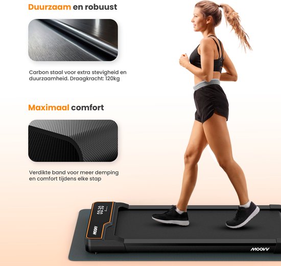 Moovv SmartStep - Laufband für Zuhause 1-6km/h - Walking Pad - Walking Band Office Electric - Fitness