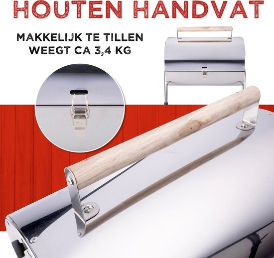 BBQ Collection tragbarer Holzkohlegrill - faltbar - 42x29.5x37cm