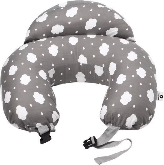 Vulpes Goods® BabyCare Stillkissen - Umstandskissen inkl. abnehmbarem Bezug - Grau