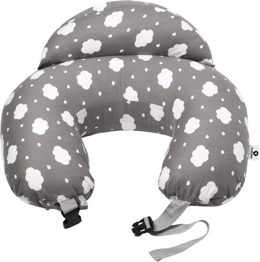 Vulpes Goods® BabyCare Stillkissen - Umstandskissen inkl. abnehmbarem Bezug - Grau