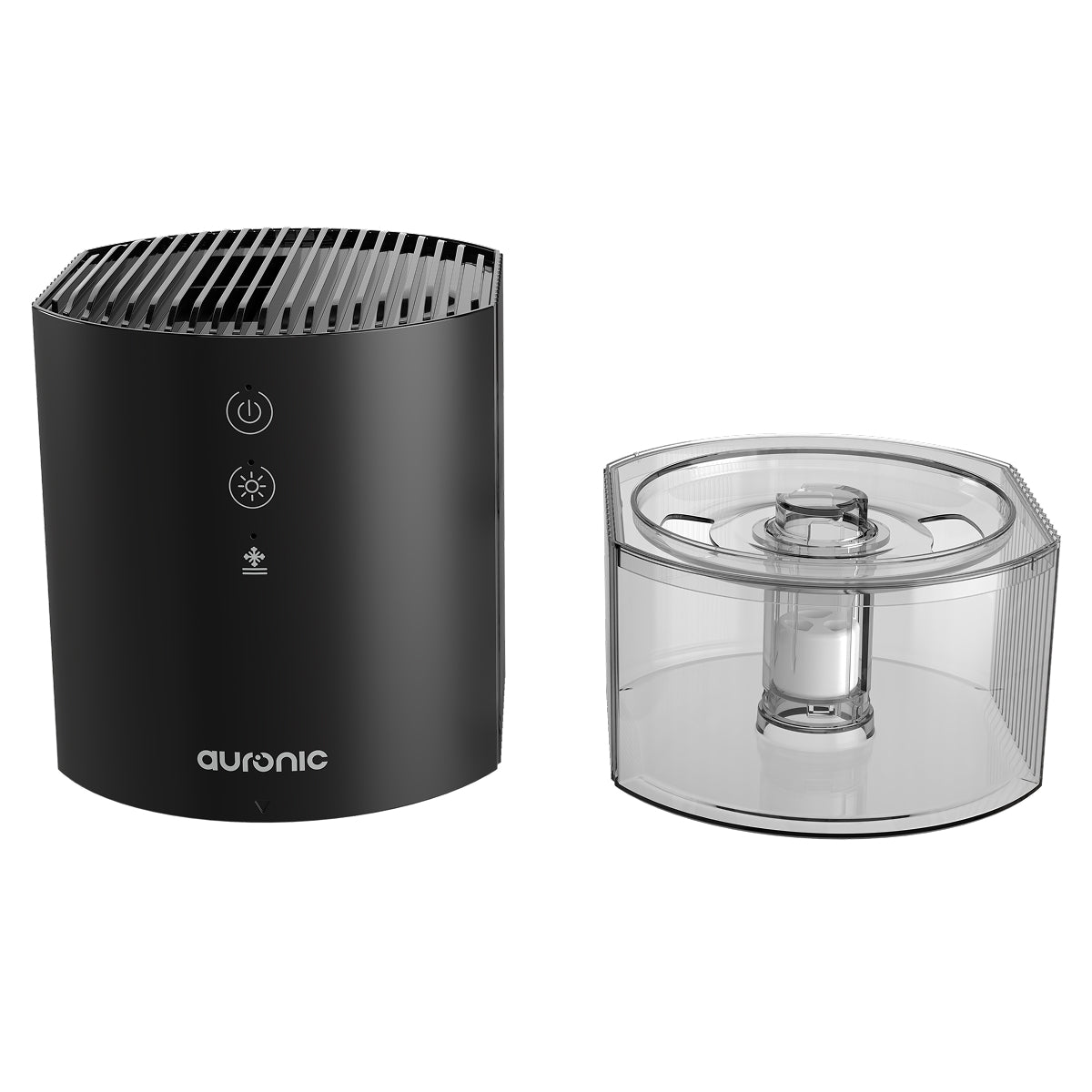 Auronic Luftentfeuchter Mini XS – 900 ml – 23 W – Bis zu 240 ml/Tag – Leise <40 dB