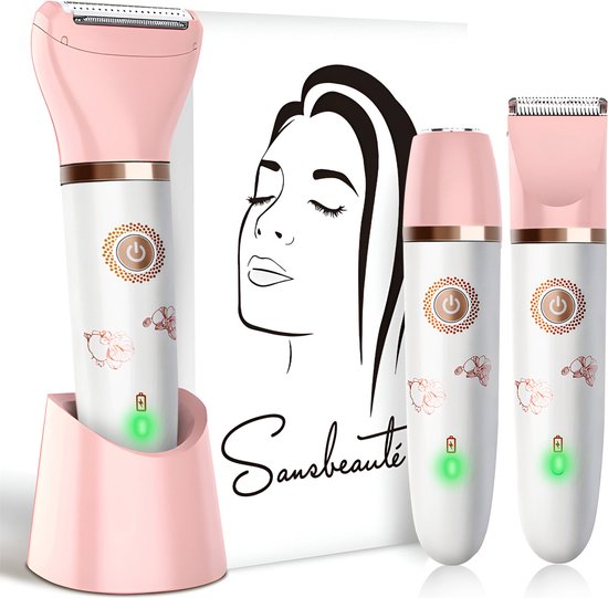 Sansbeauté® 3-in-1 Ladyshave - Elektrisch - Trimmer - USB Wiederaufladbar