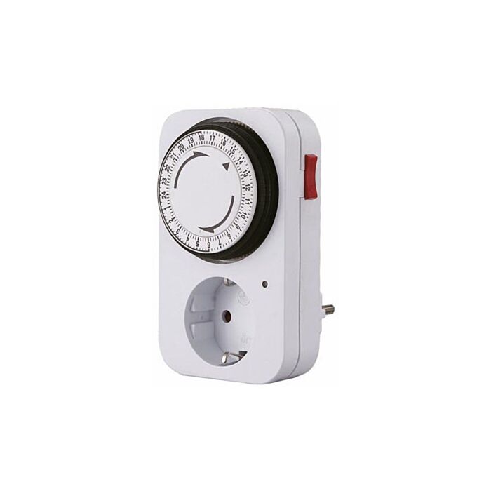 Perel E305D3-G 24-Stunden-Zeitschaltuhr – mit Schutzleiter – 15-Minuten-Intervall