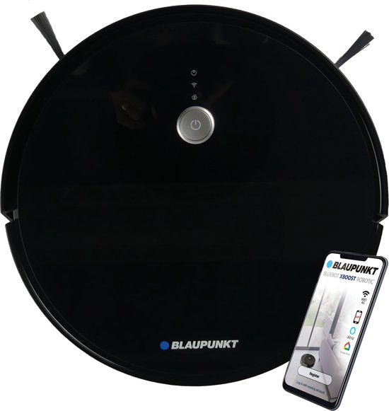 Blaupunkt - Bluebot XBOOST BPK-VCBB1XB - Staubsaugerroboter mit Wischfunktion - Ladestation - Turbo-Saugfunktion