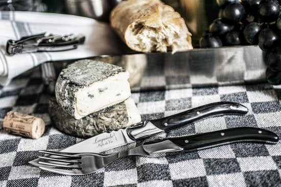 Laguiole Style de Vie Steakmesser Luxury Line - 6-teilig - Schwarzes Pakaholz