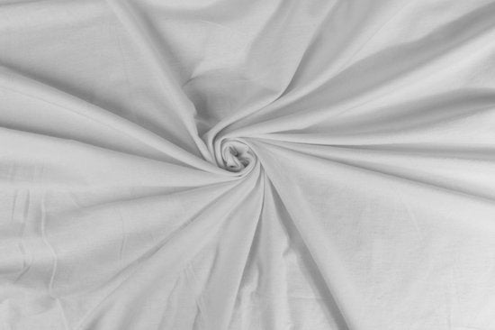 DoubleDry Spannbetttuch aus Flanell, 100 % weiche Baumwolle – Doppelbett 180 x 200 cm – Rundum-Gummizug – Weiß