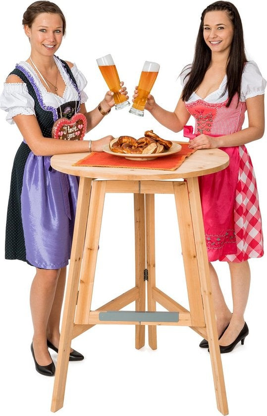 tectake - Party-Bartisch aus Massivholz - 403249