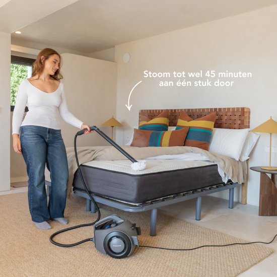 Techweise TS2 Dampfreiniger - 100+ Oberflächen - 50 Minuten Dampfen - 4 bar - Reinigungsmaschine - Dampfreiniger Boden