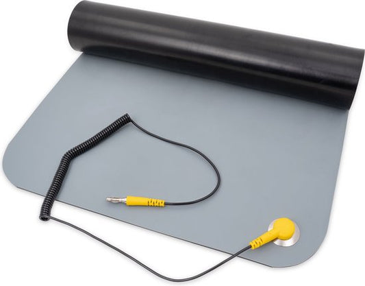 Velleman Antistatik-Lötmatte mit Erdungskabel, 1000 x 700 mm, grau