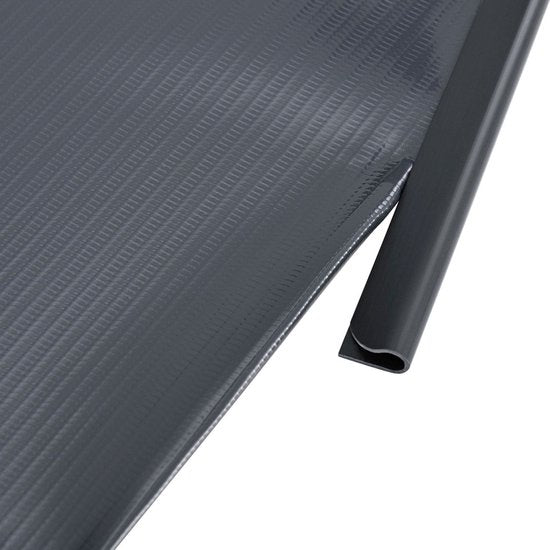 PVC-Sichtschutzstreifen - 3 Stück - 35 Meter - Anthrazit - inkl. Befestigungsclips