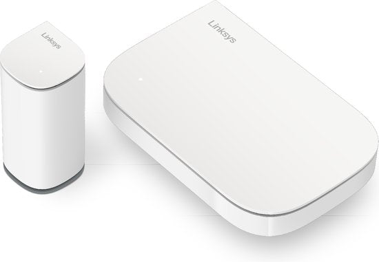 Linksys Velop Micro Mesh 6 - Router - WiFi 6 - Dualband - Mesh WiFi - 3000 Mbps - 2er-Pack - Weiß