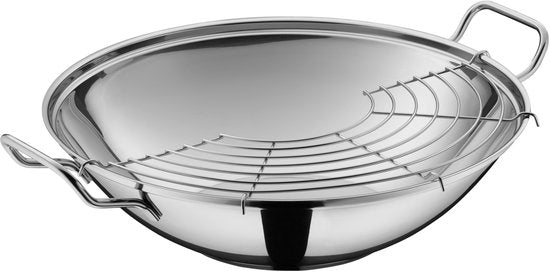 WMF Taiwan 0798366040 Wok-Set, 3-teilig, 36 cm