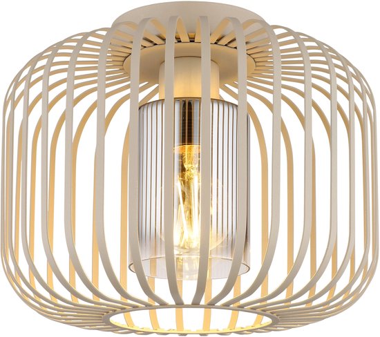 Deckenleuchte – beige – ALFRED – Metall – Ø 28 cm – E27 – 15758D – Globo