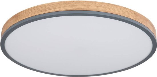 Globo Deckenleuchte Doro - grau - Metall - 60 cm - eingebautes LED-Modul - 416080WD4R-CCT