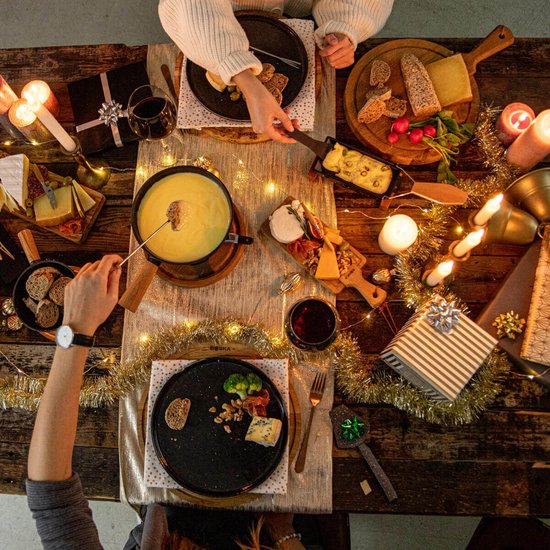 Boska Partyclette Oslo - Raclette-Set - Eiche - Antihaftbeschichtung